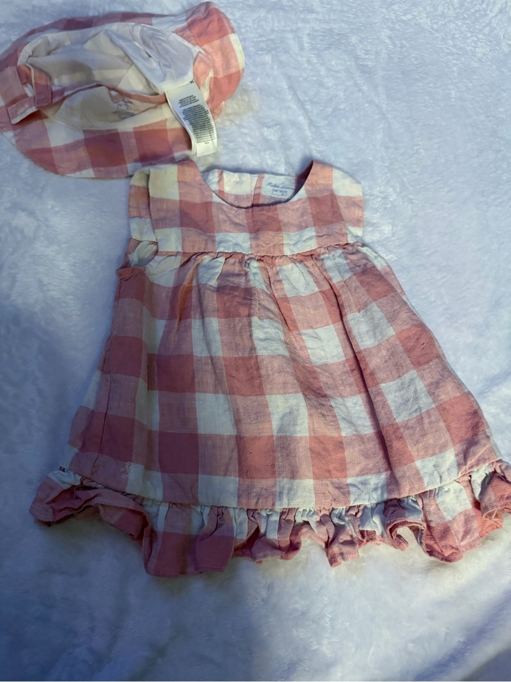 Ralph Lauren Pink and White Check Cotton Shirt